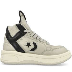 Rick Owen’s DRKSHDW/Converse High-Top Sneakers, Taupe/Black, W9/M7.5
